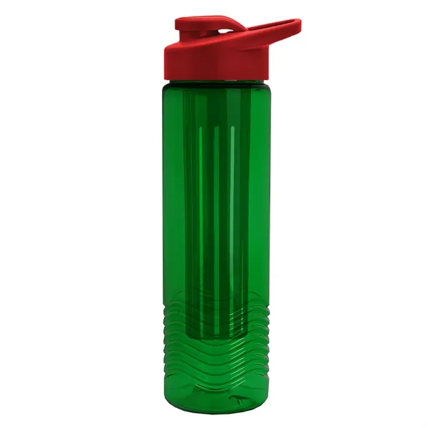 Wave 24 oz. Slim Cylinder Wave Design with Drink thru lid... from ASI 40480 Koozie Group