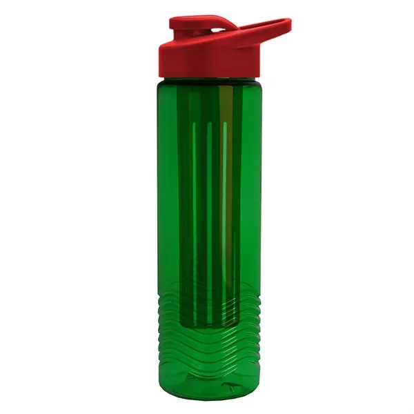 Wave 24 oz. Slim Cylinder Wave Design with Drink thru lid... from ASI 40480 Koozie Group