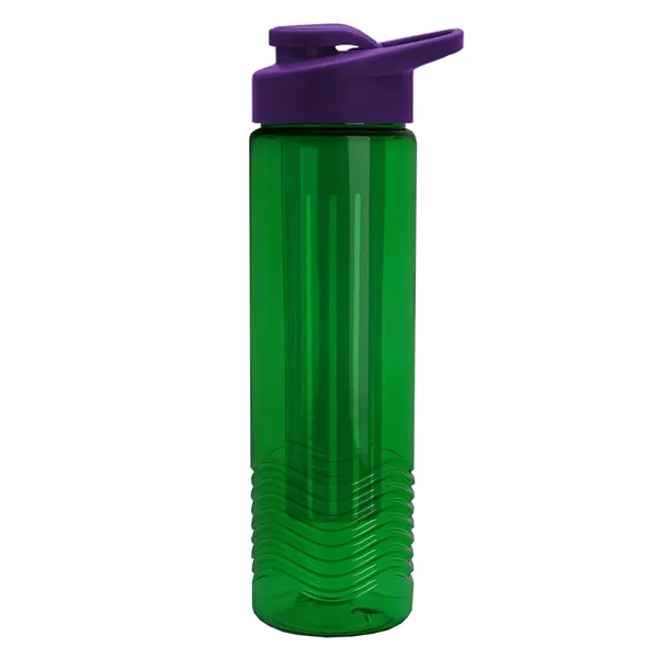Wave 24 oz. Slim Cylinder Wave Design with Drink thru lid... from ASI 40480 Koozie Group