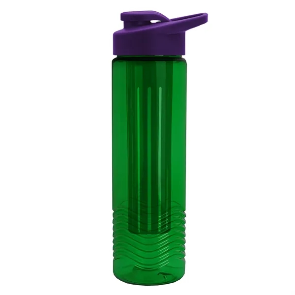Wave 24 oz. Slim Cylinder Wave Design with Drink thru lid... from ASI 40480 Koozie Group