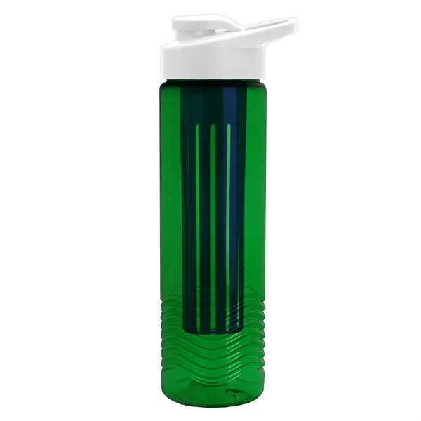 Wave 24 oz. Slim Cylinder Wave Design with Drink thru lid... from ASI 40480 Koozie Group