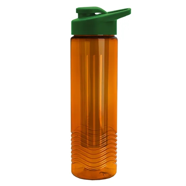Wave 24 oz. Slim Cylinder Wave Design with Drink thru lid... from ASI 40480 Koozie Group