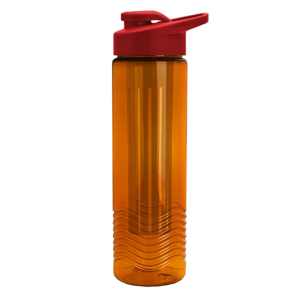 Wave 24 oz. Slim Cylinder Wave Design with Drink thru lid... from ASI 40480 Koozie Group