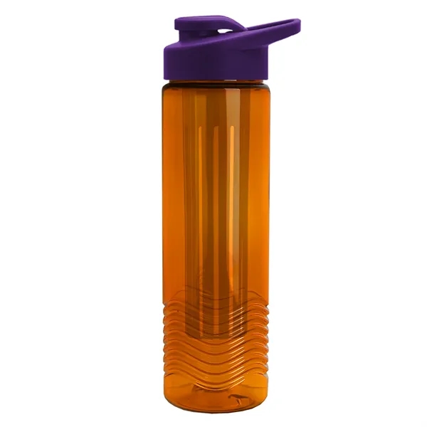 Wave 24 oz. Slim Cylinder Wave Design with Drink thru lid... from ASI 40480 Koozie Group