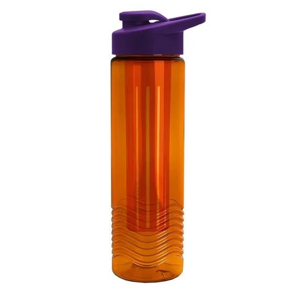 Wave 24 oz. Slim Cylinder Wave Design with Drink thru lid... from ASI 40480 Koozie Group