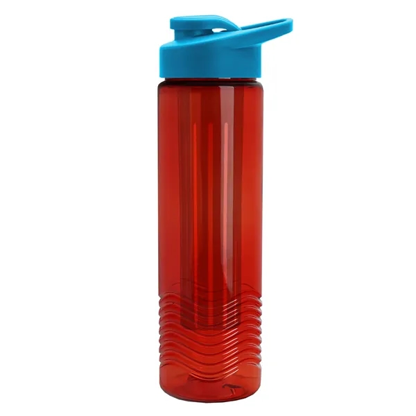 Wave 24 oz. Slim Cylinder Wave Design with Drink thru lid... from ASI 40480 Koozie Group