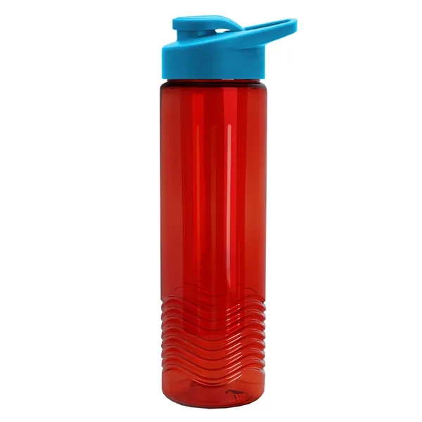 Wave 24 oz. Slim Cylinder Wave Design with Drink thru lid... from ASI 40480 Koozie Group