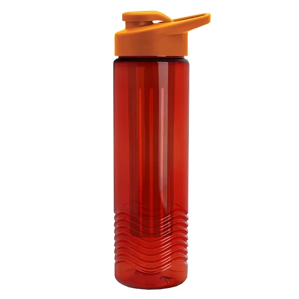 Wave 24 oz. Slim Cylinder Wave Design with Drink thru lid... from ASI 40480 Koozie Group