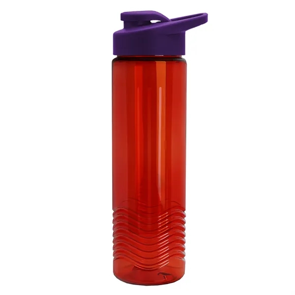 Wave 24 oz. Slim Cylinder Wave Design with Drink thru lid... from ASI 40480 Koozie Group