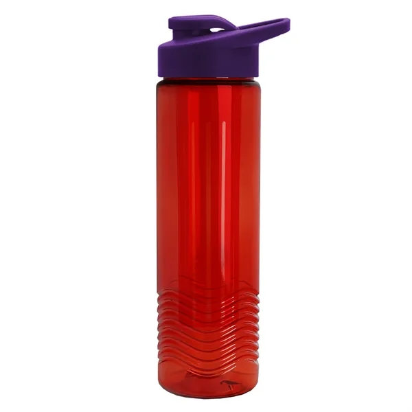 Wave 24 oz. Slim Cylinder Wave Design with Drink thru lid... from ASI 40480 Koozie Group