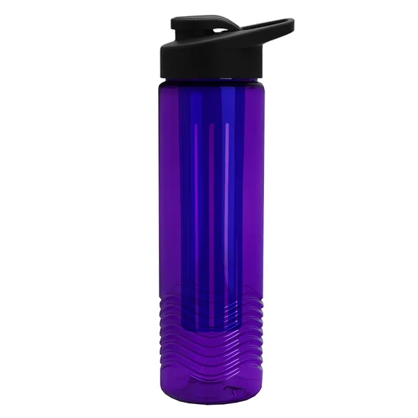 Wave 24 oz. Slim Cylinder Wave Design with Drink thru lid... from ASI 40480 Koozie Group
