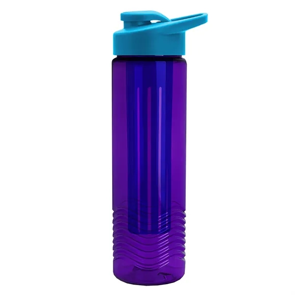 Wave 24 oz. Slim Cylinder Wave Design with Drink thru lid... from ASI 40480 Koozie Group