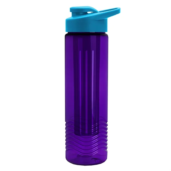 Wave 24 oz. Slim Cylinder Wave Design with Drink thru lid... from ASI 40480 Koozie Group