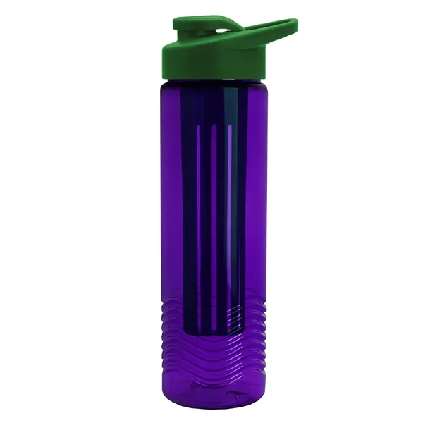 Wave 24 oz. Slim Cylinder Wave Design with Drink thru lid... from ASI 40480 Koozie Group