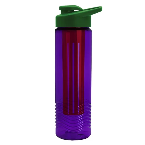 Wave 24 oz. Slim Cylinder Wave Design with Drink thru lid... from ASI 40480 Koozie Group