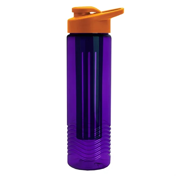 Wave 24 oz. Slim Cylinder Wave Design with Drink thru lid... from ASI 40480 Koozie Group