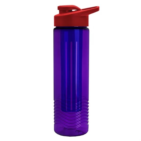 Wave 24 oz. Slim Cylinder Wave Design with Drink thru lid... from ASI 40480 Koozie Group