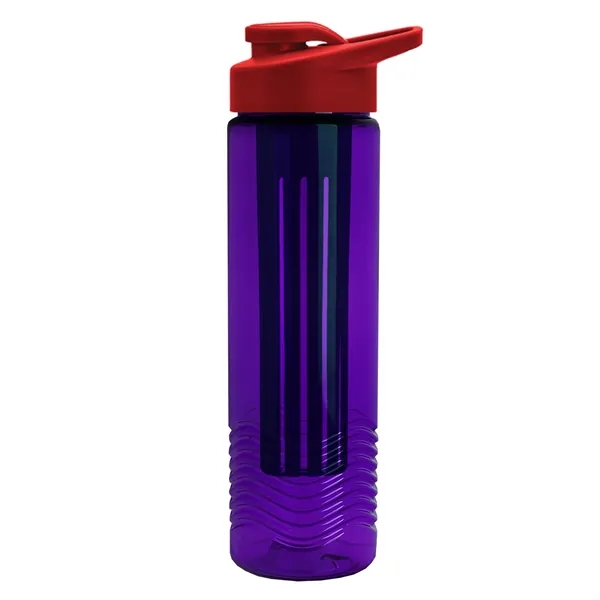 Wave 24 oz. Slim Cylinder Wave Design with Drink thru lid... from ASI 40480 Koozie Group