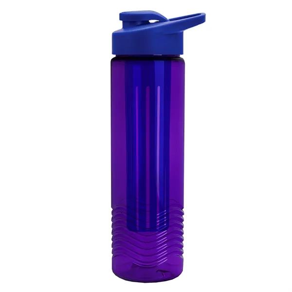 Wave 24 oz. Slim Cylinder Wave Design with Drink thru lid... from ASI 40480 Koozie Group