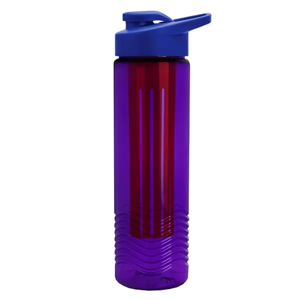 Wave 24 oz. Slim Cylinder Wave Design with Drink thru lid... from ASI 40480 Koozie Group