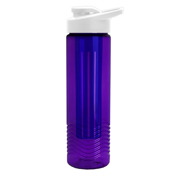 Wave 24 oz. Slim Cylinder Wave Design with Drink thru lid... from ASI 40480 Koozie Group