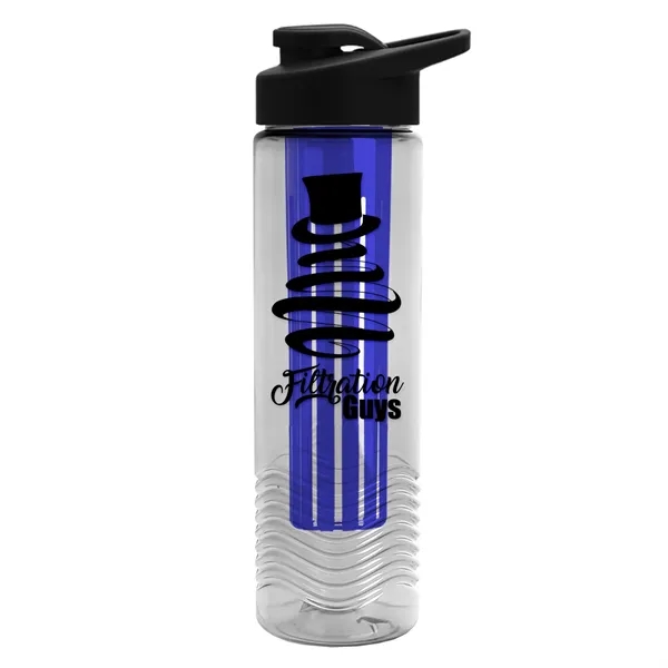 Wave 24 oz. Slim Cylinder Wave Design with Drink thru lid... from ASI 40480 Koozie Group