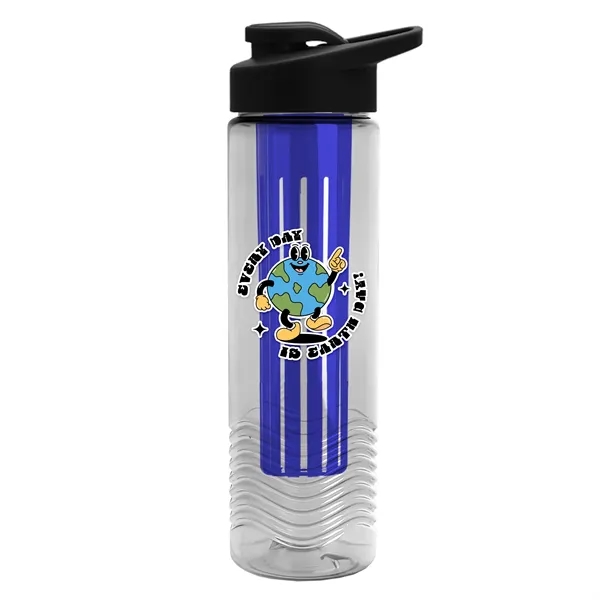 Wave 24 oz. Slim Cylinder Wave Design with Drink thru lid... from ASI 40480 Koozie Group