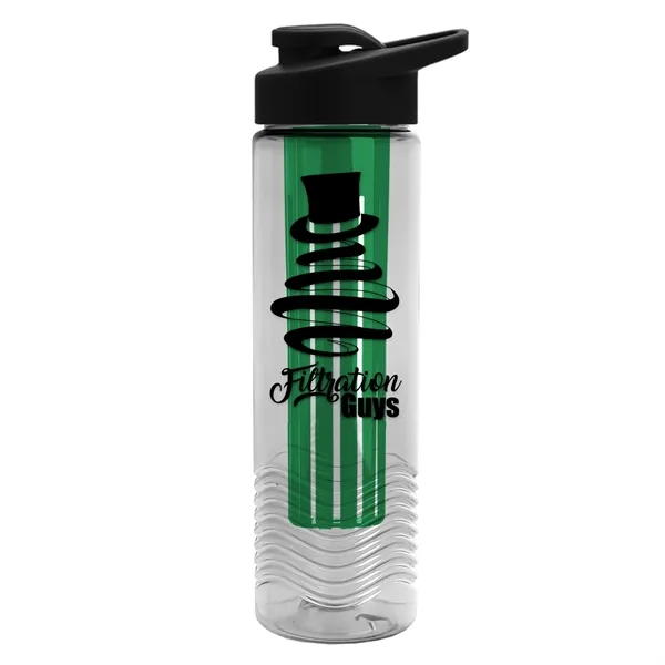 Wave 24 oz. Slim Cylinder Wave Design with Drink thru lid... from ASI 40480 Koozie Group