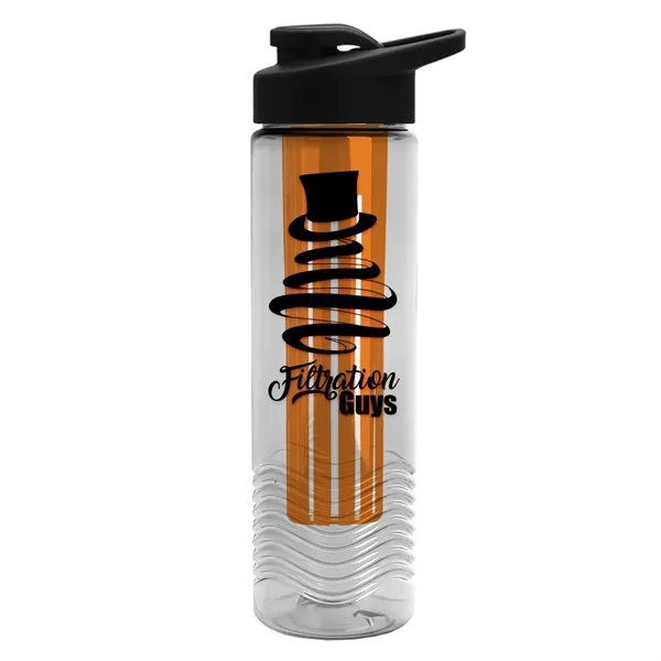 Wave 24 oz. Slim Cylinder Wave Design with Drink thru lid... from ASI 40480 Koozie Group