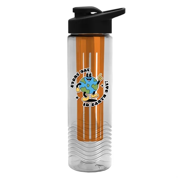 Wave 24 oz. Slim Cylinder Wave Design with Drink thru lid... from ASI 40480 Koozie Group