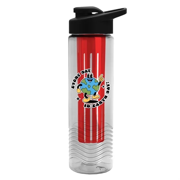 Wave 24 oz. Slim Cylinder Wave Design with Drink thru lid... from ASI 40480 Koozie Group