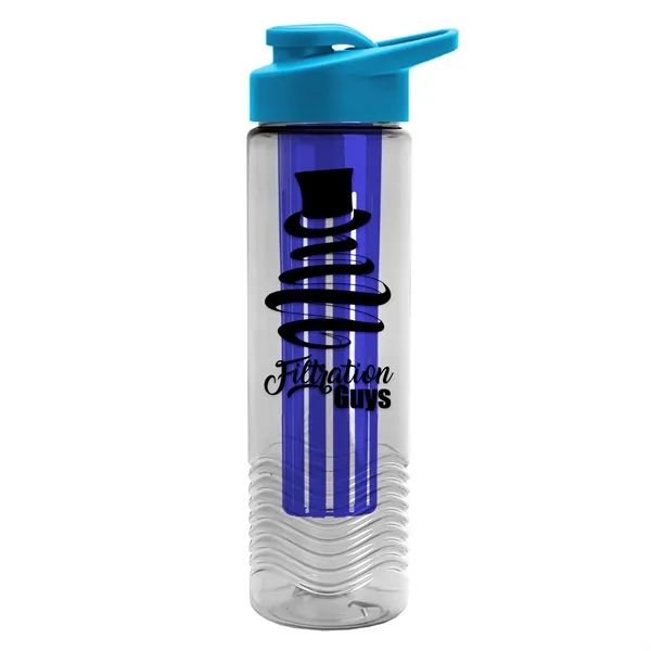 Wave 24 oz. Slim Cylinder Wave Design with Drink thru lid... from ASI 40480 Koozie Group