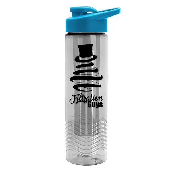 Wave 24 oz. Slim Cylinder Wave Design with Drink thru lid... from ASI 40480 Koozie Group