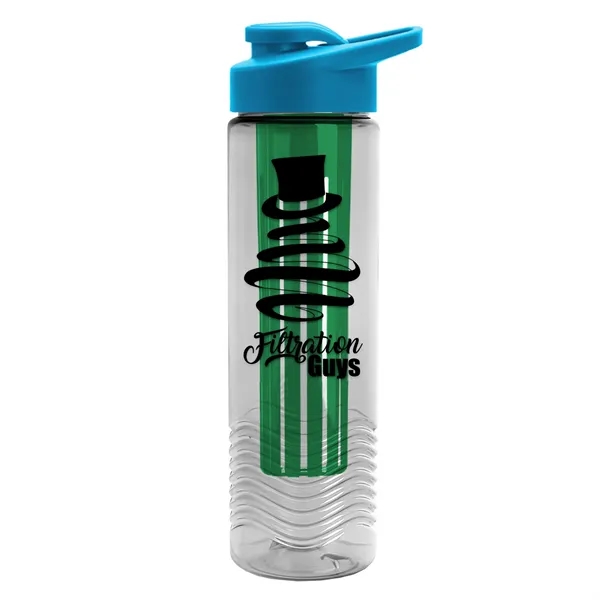 Wave 24 oz. Slim Cylinder Wave Design with Drink thru lid... from ASI 40480 Koozie Group