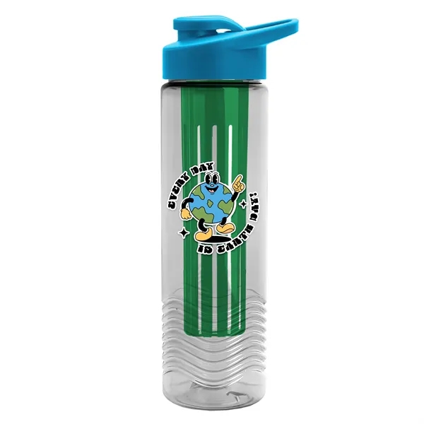 Wave 24 oz. Slim Cylinder Wave Design with Drink thru lid... from ASI 40480 Koozie Group