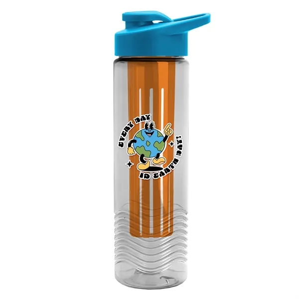 Wave 24 oz. Slim Cylinder Wave Design with Drink thru lid... from ASI 40480 Koozie Group