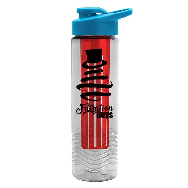 Wave 24 oz. Slim Cylinder Wave Design with Drink thru lid... from ASI 40480 Koozie Group