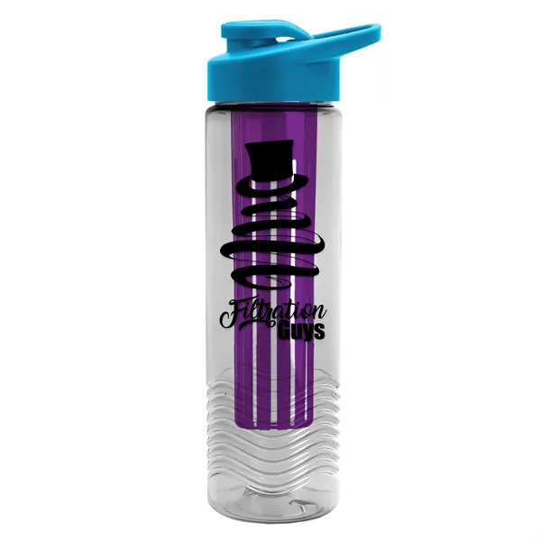 Wave 24 oz. Slim Cylinder Wave Design with Drink thru lid... from ASI 40480 Koozie Group