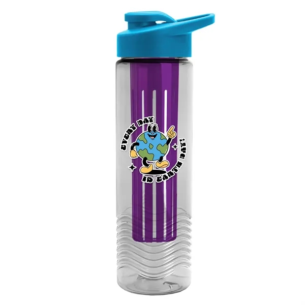 Wave 24 oz. Slim Cylinder Wave Design with Drink thru lid... from ASI 40480 Koozie Group