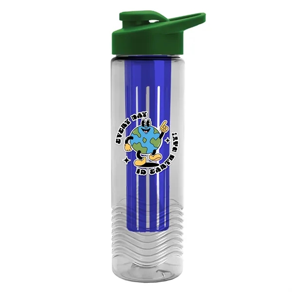 Wave 24 oz. Slim Cylinder Wave Design with Drink thru lid... from ASI 40480 Koozie Group