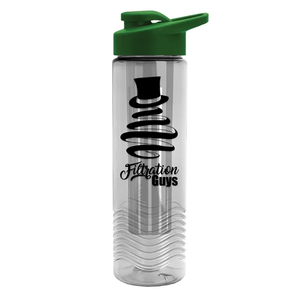 Wave 24 oz. Slim Cylinder Wave Design with Drink thru lid... from ASI 40480 Koozie Group
