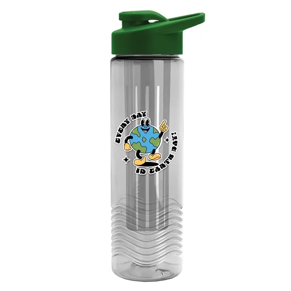 Wave 24 oz. Slim Cylinder Wave Design with Drink thru lid... from ASI 40480 Koozie Group