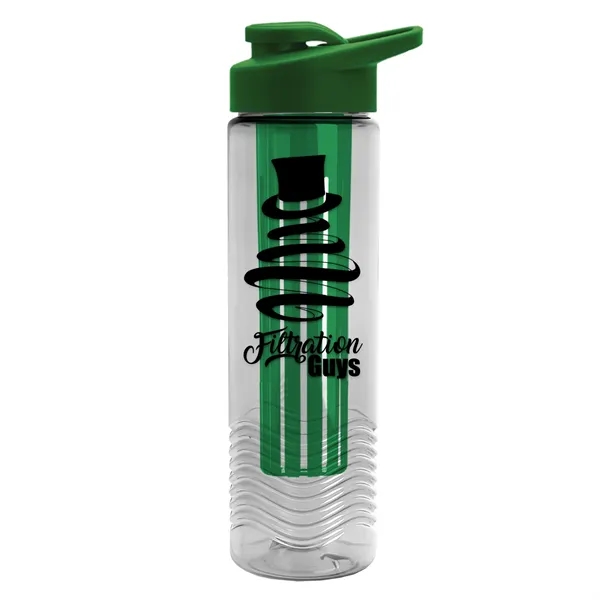 Wave 24 oz. Slim Cylinder Wave Design with Drink thru lid... from ASI 40480 Koozie Group