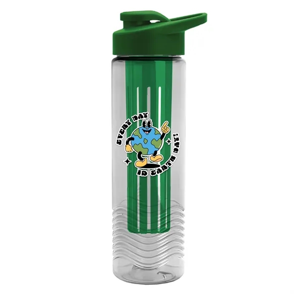 Wave 24 oz. Slim Cylinder Wave Design with Drink thru lid... from ASI 40480 Koozie Group