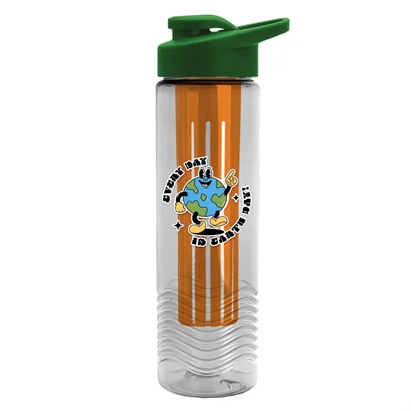 Wave 24 oz. Slim Cylinder Wave Design with Drink thru lid... from ASI 40480 Koozie Group