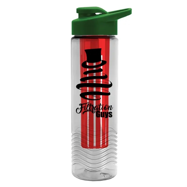 Wave 24 oz. Slim Cylinder Wave Design with Drink thru lid... from ASI 40480 Koozie Group