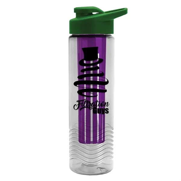 Wave 24 oz. Slim Cylinder Wave Design with Drink thru lid... from ASI 40480 Koozie Group