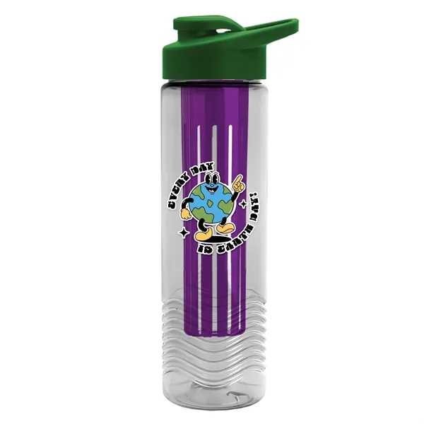 Wave 24 oz. Slim Cylinder Wave Design with Drink thru lid... from ASI 40480 Koozie Group