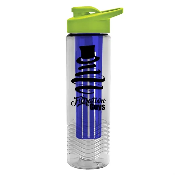 Wave 24 oz. Slim Cylinder Wave Design with Drink thru lid... from ASI 40480 Koozie Group