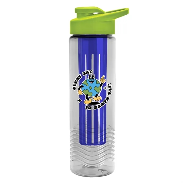 Wave 24 oz. Slim Cylinder Wave Design with Drink thru lid... from ASI 40480 Koozie Group